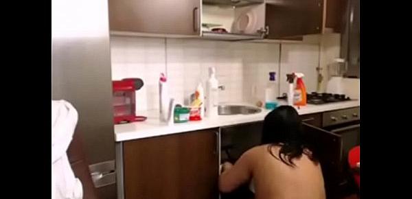  nice ass and clean kitchen